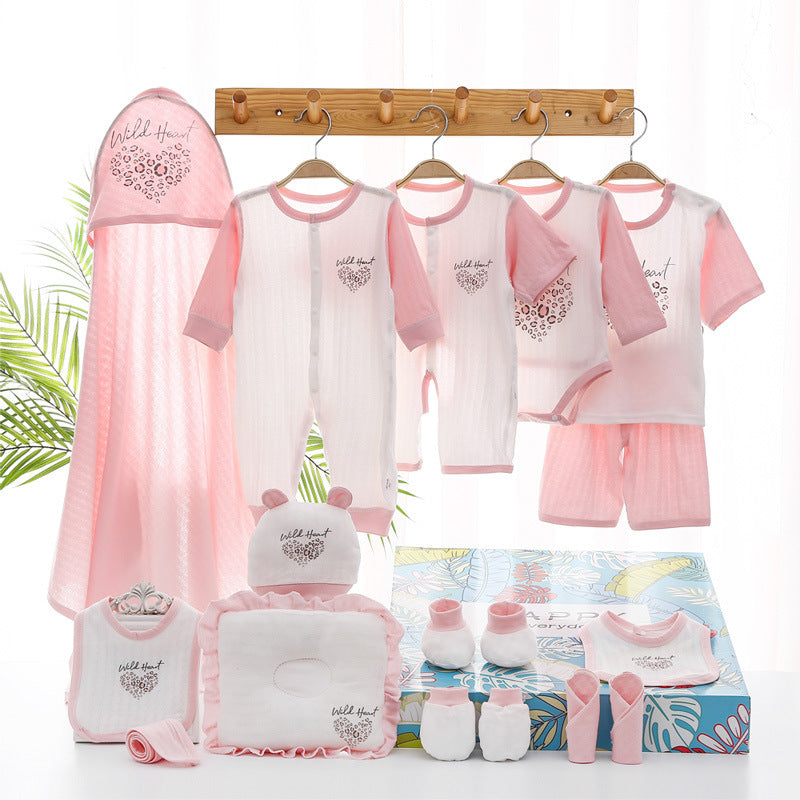 Conjunto de regalo para bebé con ropa fina de verano para recién nacidos