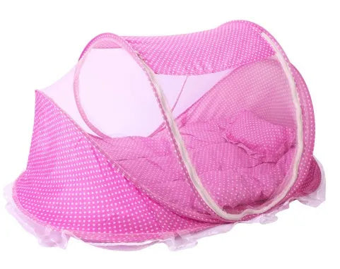 Pliable Bébé Moustiquaire Avec Oreiller + Net 2 pièces Ensemble
