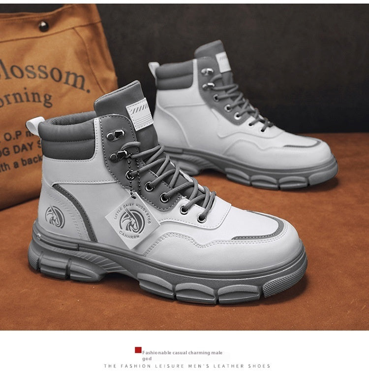 Botas Martin de estilo británico de caña alta y tendencia informal para hombre