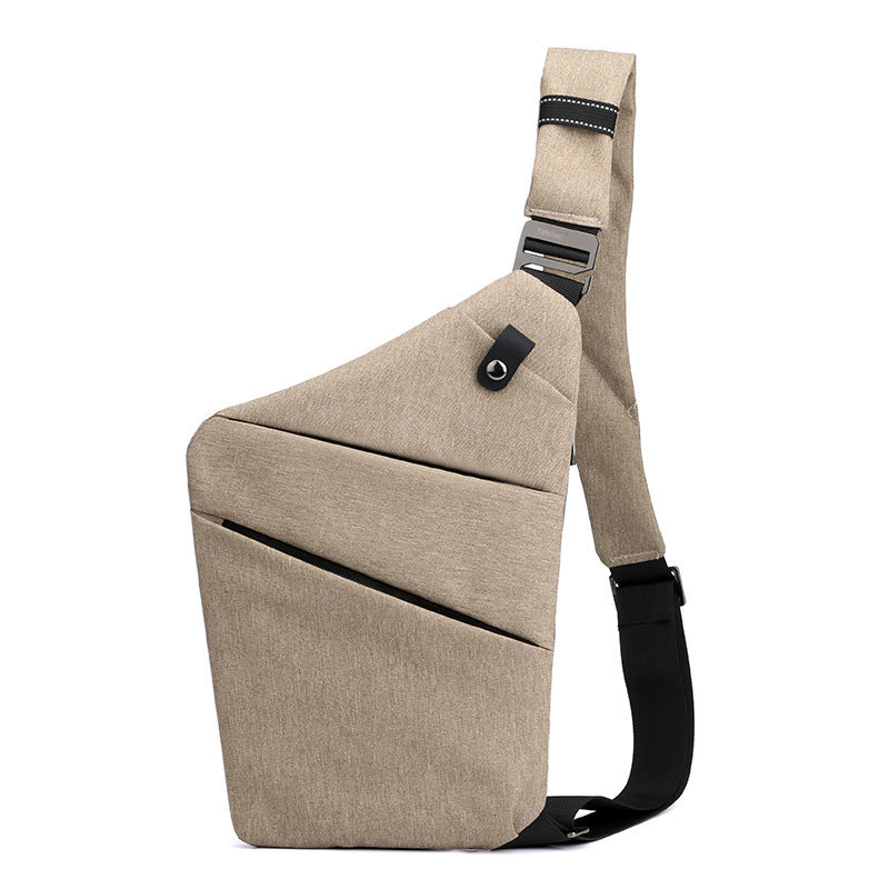 Bolsos de lona en el pecho para hombres y mujeres en un hombro