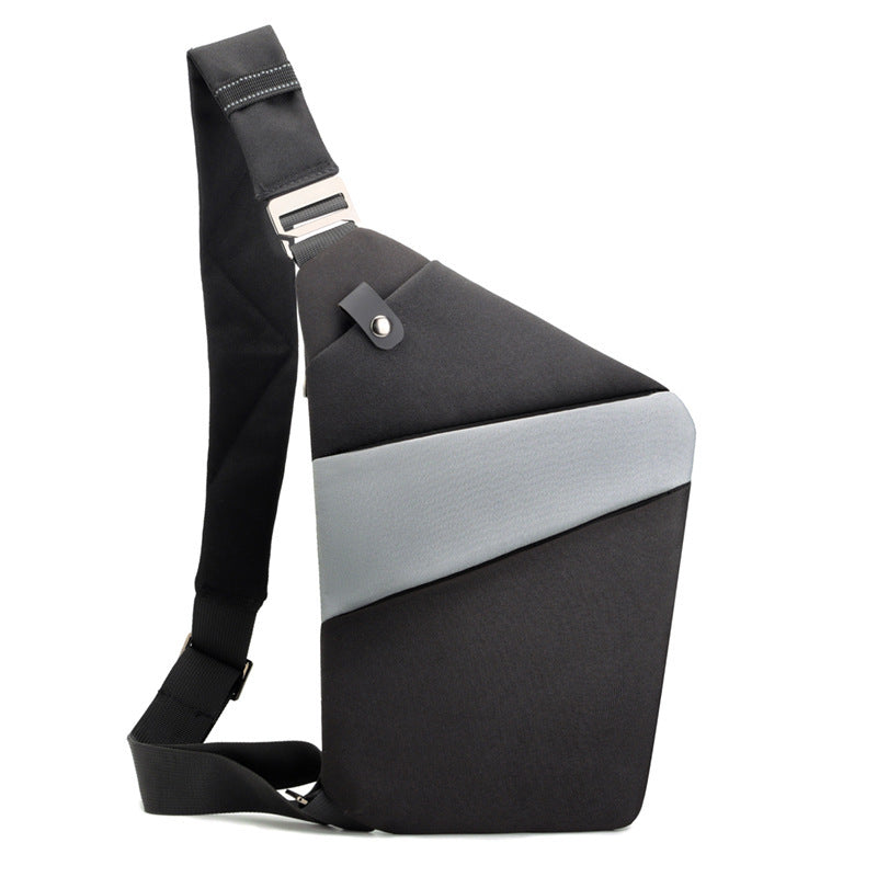 Bolsos de lona en el pecho para hombres y mujeres en un hombro