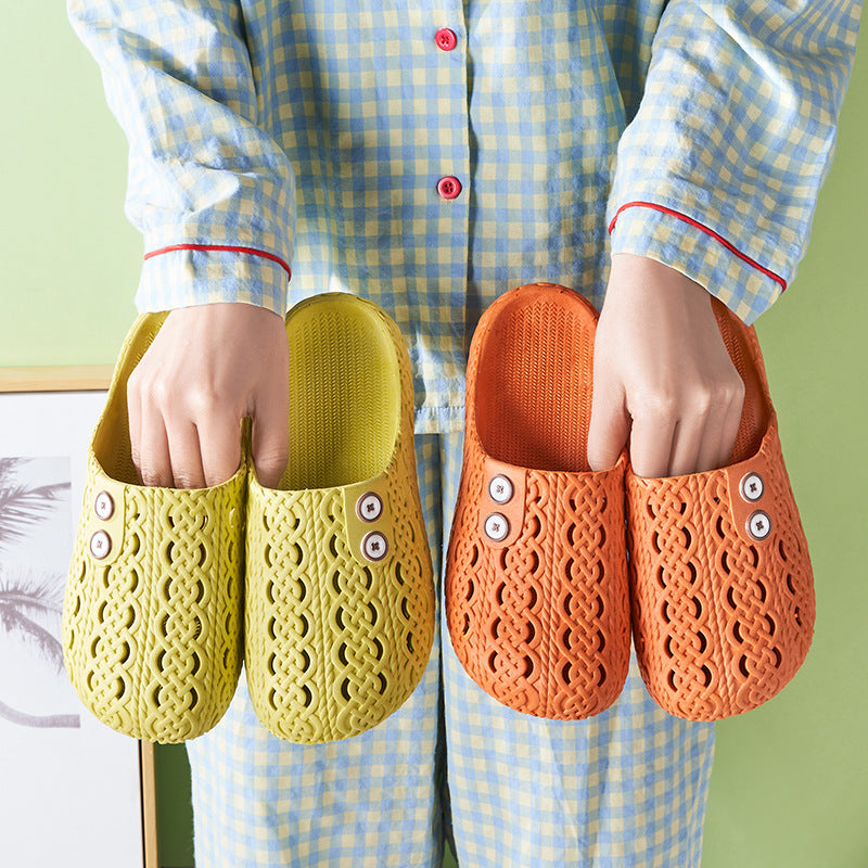 Women's Non-slip Home Closed-toe Slippers
