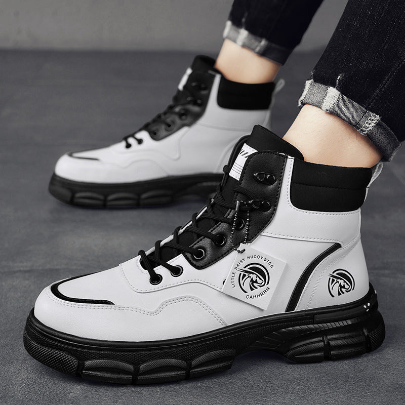 Botas Martin de estilo británico de caña alta y tendencia informal para hombre