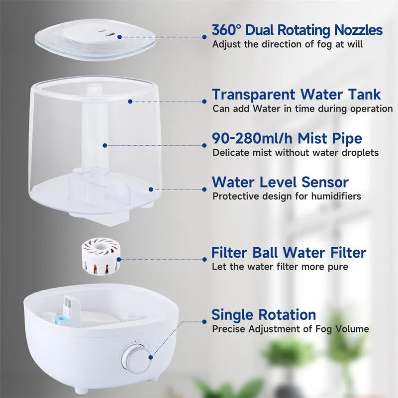 humidificador mecanico 4L