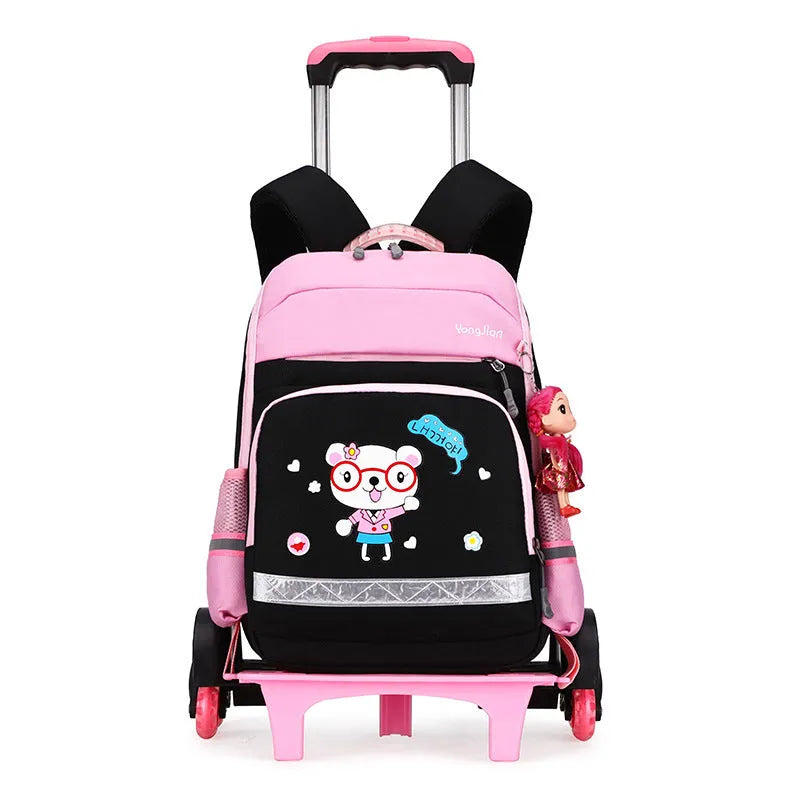 Bolso con ruedas desmontable coreano para estudiantes de escuela primaria