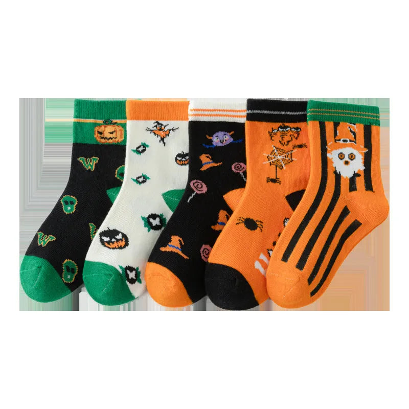 Calcetines de tubo de Halloween de moda simples para niños