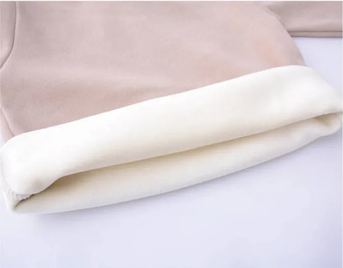 Camiseta de manga larga de invierno Suéter de cuello alto para niños