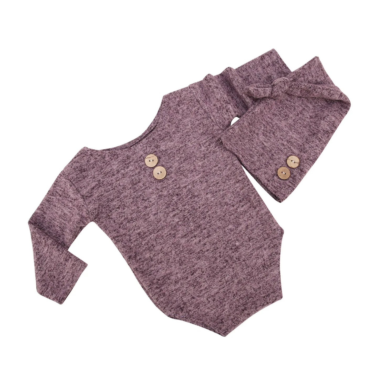 Bébé Photo Vêtements Accessoires Bouton Chapeau Deux Ensembles