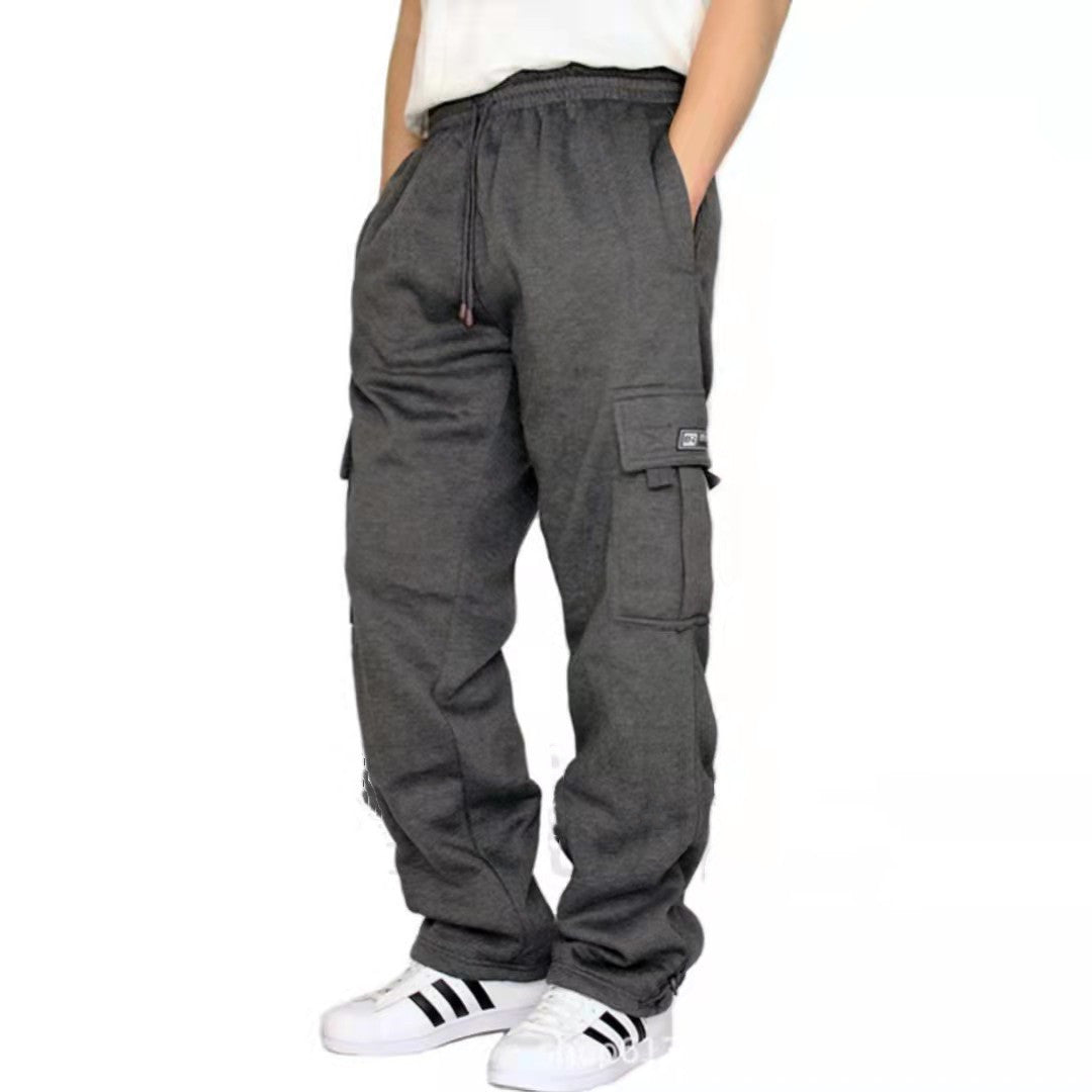 Pantalones de hombre Pantalones de chándal Estiramiento Cintura elástica Jogger Pantalones deportivos Pantalones con cordón Moda Ropa para hombre
