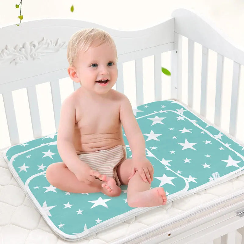 Nouveau Bébé Respirant Et table à Langer de Coton Bande Dessinée Étanche Pad