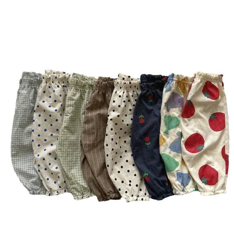 Pantalones finos de aire acondicionado atados al tobillo, informales, antimosquitos
