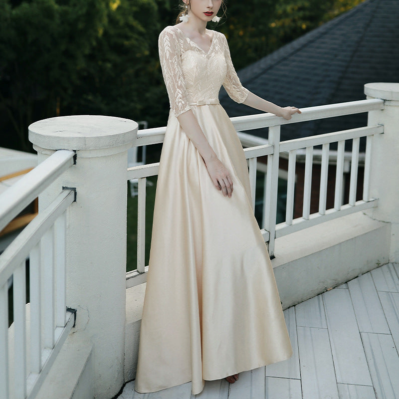 Vestido de noche elegante para banquete de mujer