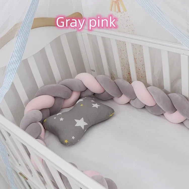 Bébé Pare-chocs lit Tresse Noeud Oreiller Coussin Pare-chocs pour Infantile cuna Bebe allumé lit Protecteur Tour de lit Chambre Décor