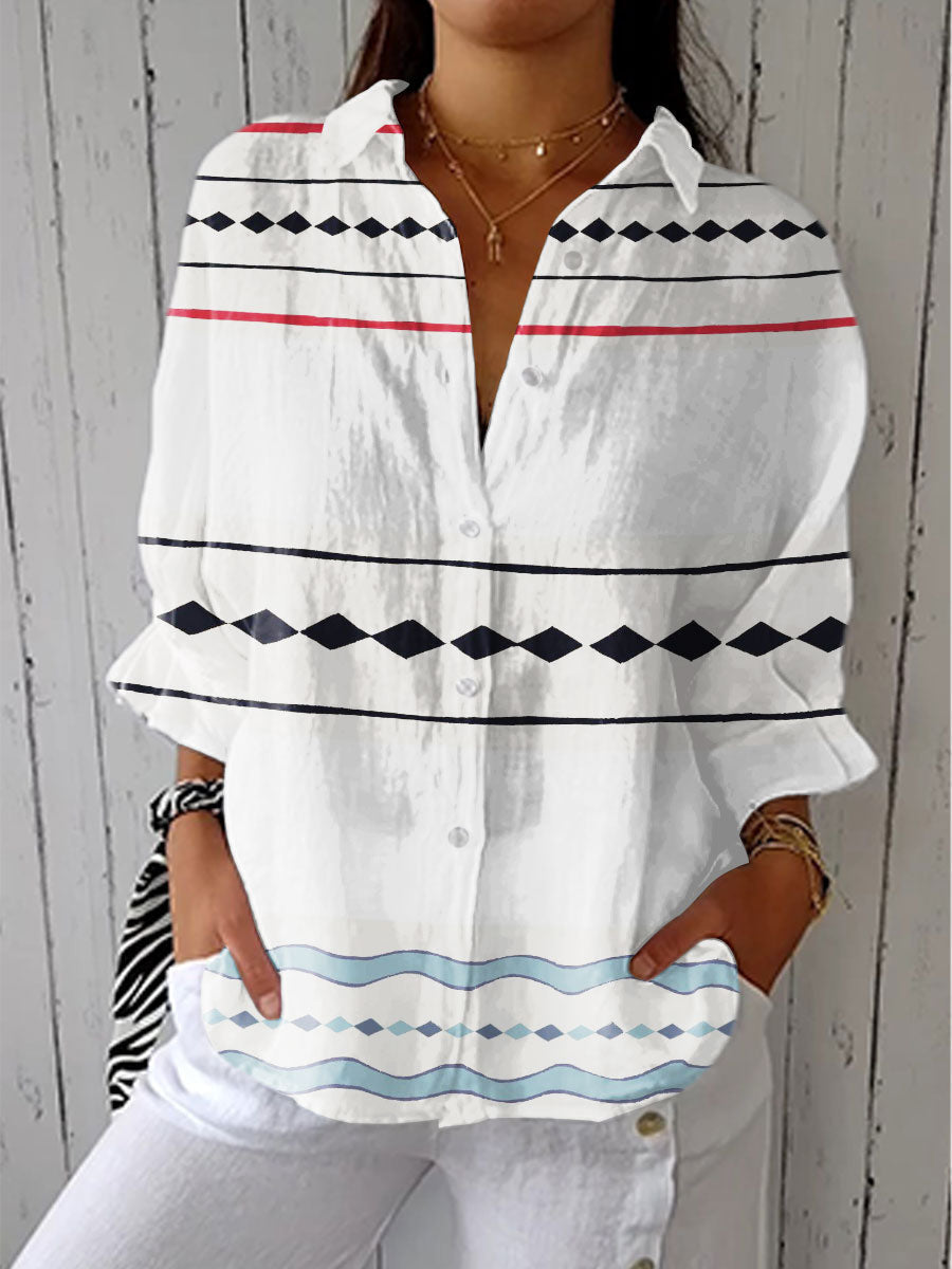 New Women's Long Sleeved Shirt For Summer Fashion, 3D Printed Shirt With Floral Pattern