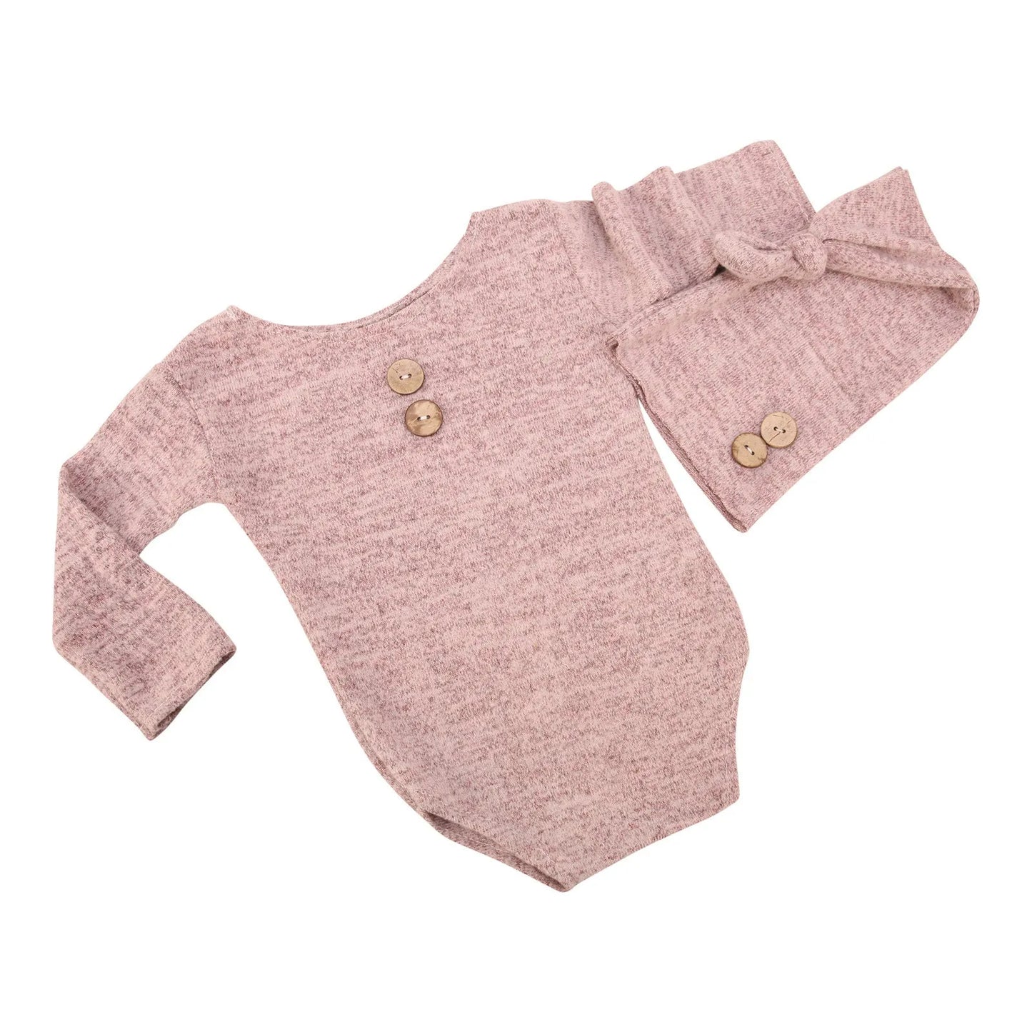 Bébé Photo Vêtements Accessoires Bouton Chapeau Deux Ensembles