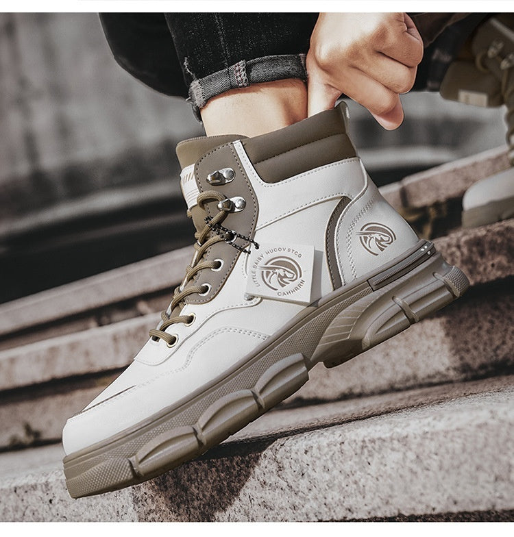 Botas Martin de estilo británico de caña alta y tendencia informal para hombre