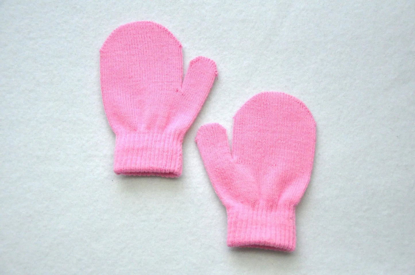 Guantes cálidos de invierno para niños, bolsa tejida, guantes para bebé