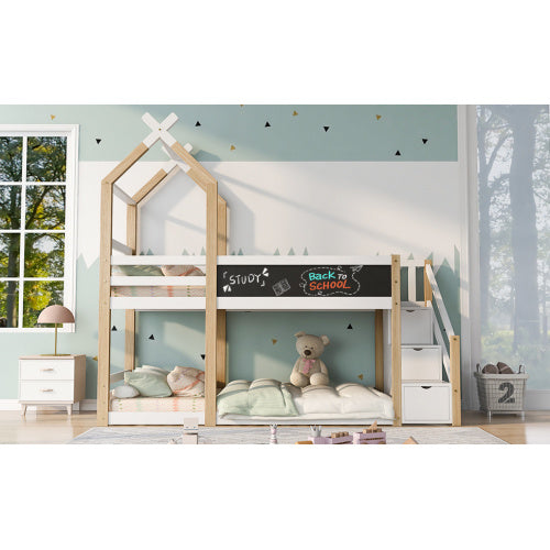 Cama infantil de madera maciza