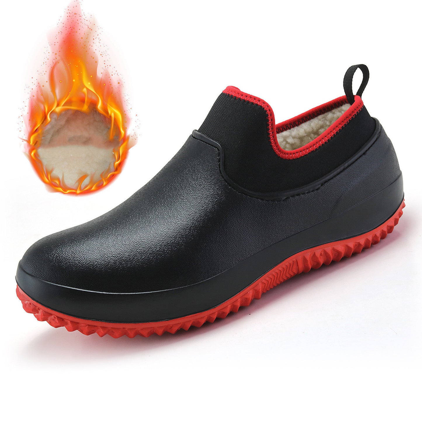 Botas de lluvia unisex de invierno para hombre Botas de nieve cálidas antideslizantes para hombre
