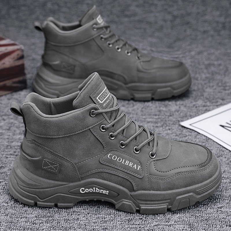 Martin Boots Botas altas antideslizantes con plataforma para todo fósforo de moda para hombre