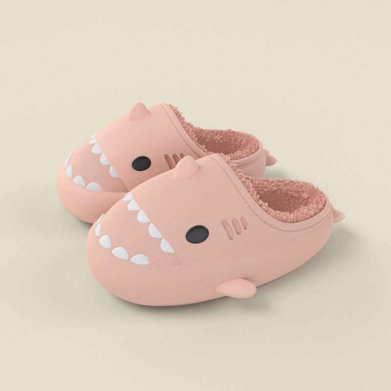Zapatillas de Eva para niños con tiburón de dibujos animados tridimensionales