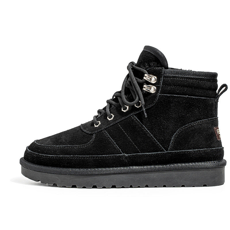 Botas de nieve de otoño e invierno para hombre, cálidas y gruesas