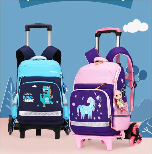 Bolso con ruedas desmontable coreano para estudiantes de escuela primaria