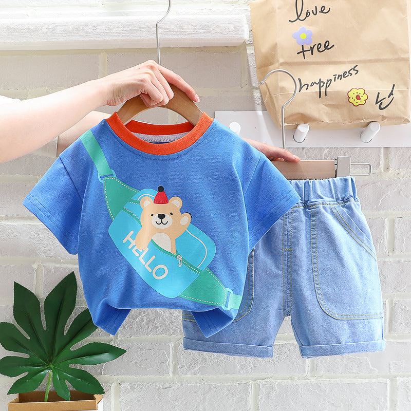 Ropa de verano para niños de estilo occidental y coreano