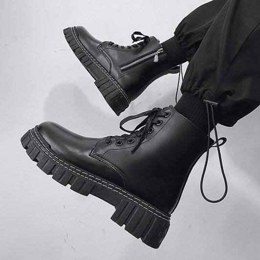 Botas Martin con cremallera lateral estilo británico para hombre