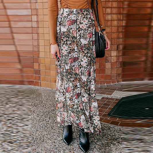 Vestido tubo con estampado floral multicolor para mujer