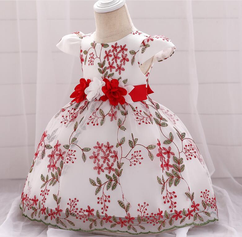 Ropa de verano para niños, vestido de boda para fiesta de cumpleaños de bebé, falda, vestido mullido para niñas