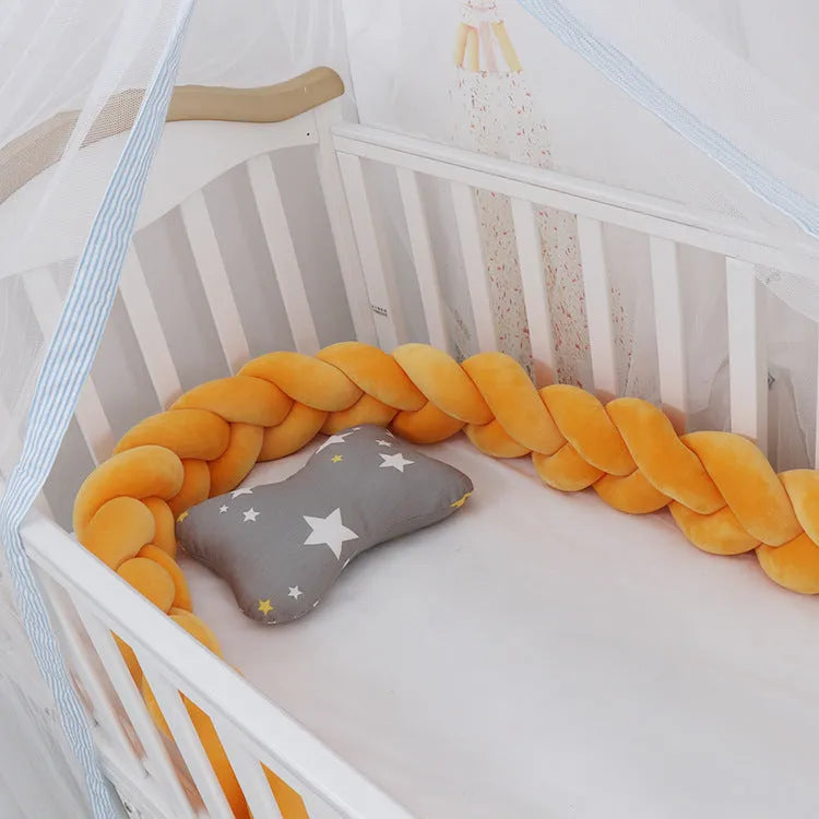 Bébé Pare-chocs lit Tresse Noeud Oreiller Coussin Pare-chocs pour Infantile cuna Bebe allumé lit Protecteur Tour de lit Chambre Décor