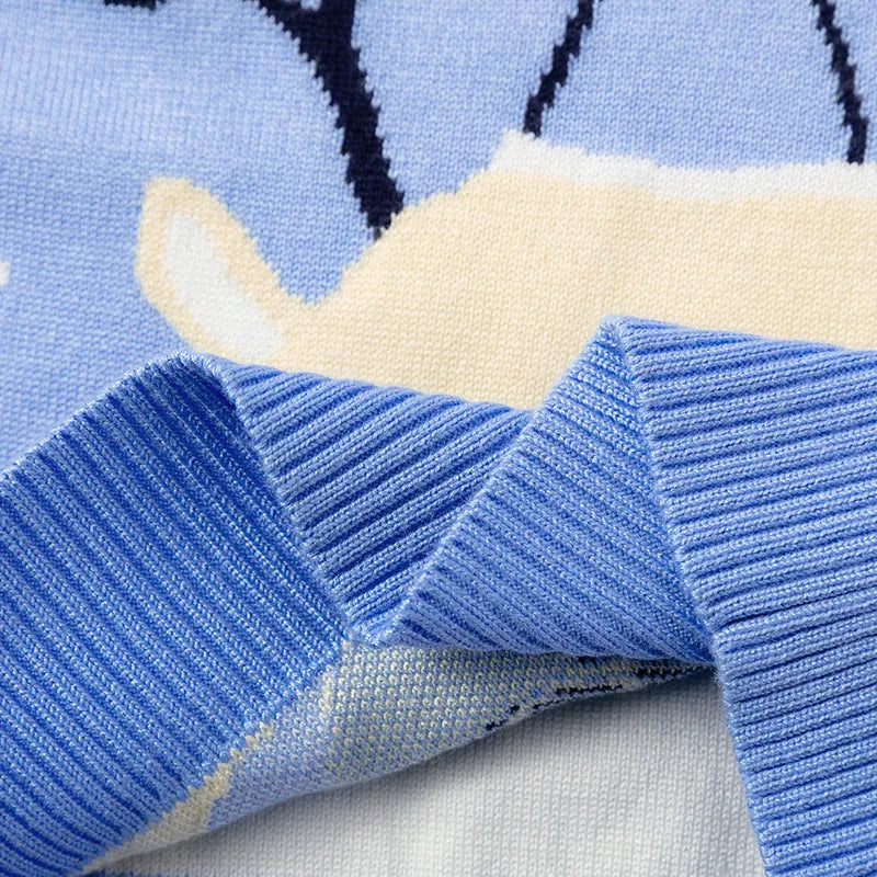 Jersey navideño con copos de nieve