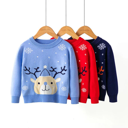 Jersey navideño con copos de nieve