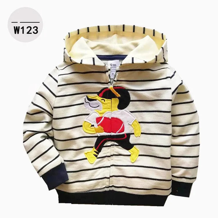 Sudadera con capucha y cremallera para niños.
