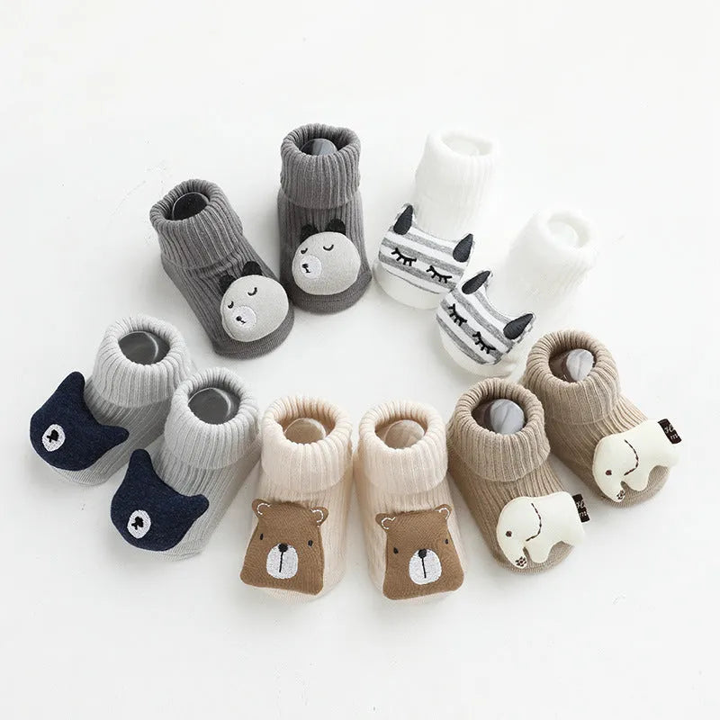 Calcetines para bebé, dispensador de pegamento, antideslizantes, sueltos, calcetines para bebé, calcetines de suelo para niños