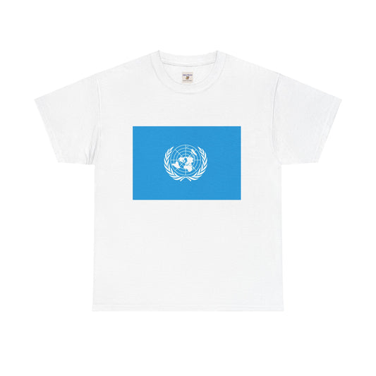 Camiseta unisex de algodón pesado - Diseño inspirado en las Naciones Unidas