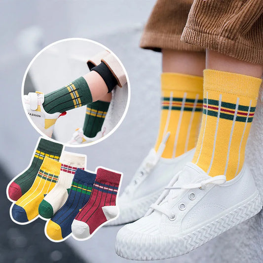 Paquete post otoño e invierno calcetines para niños calcetines deportivos 5 pares