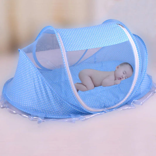 Pliable Bébé Moustiquaire Avec Oreiller + Net 2 pièces Ensemble