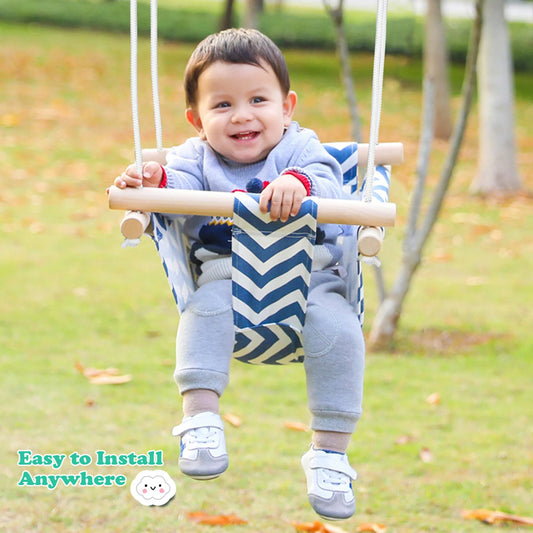 Silla colgante infantil para bebé, asiento plegable de lona para el hogar