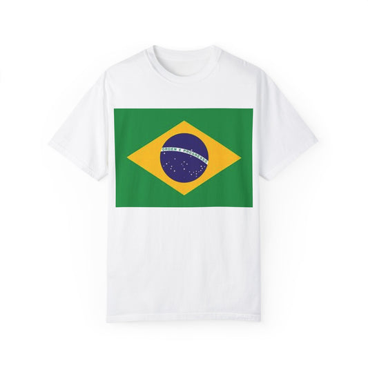 Camiseta unisex teñida de ropa con bandera brasileña - Celebre la cultura y el orgullo