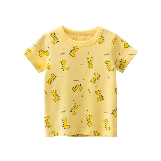 Camiseta de manga corta para niños Ropa de bebé masculina
