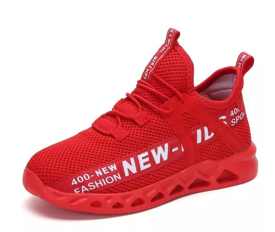 Nuevas zapatillas de deporte de malla para niños, zapatos ligeros para niños, zapatos informales transpirables para niños, zapatillas antideslizantes para niñas