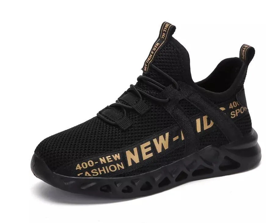 Nuevas zapatillas de deporte de malla para niños, zapatos ligeros para niños, zapatos informales transpirables para niños, zapatillas antideslizantes para niñas