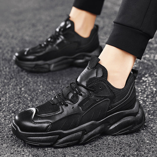 Primavera y verano nuevos zapatos casuales de tendencia de moda para hombres zapatillas de deporte con plataforma de malla