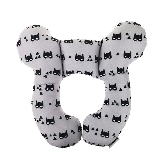 Almohada infantil, cama de bebé, asiento de seguridad en forma de U, protector de cuello, almohada estereotipada fija para cochecito