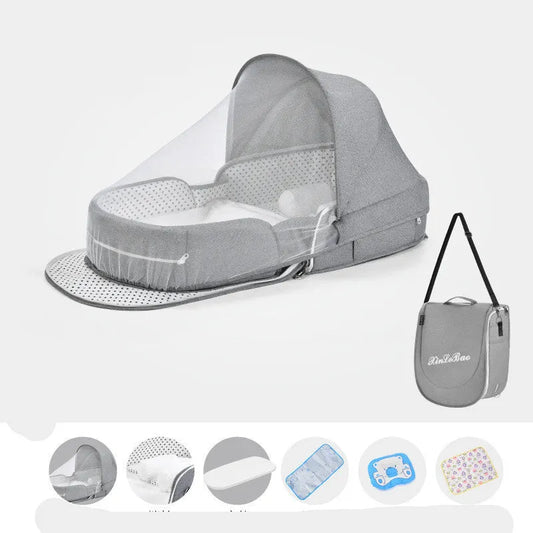 Cama de bebé multifuncional, nido plegable para recién nacido, cama de bebé, protección solar portátil, mosquitera infantil, cama de Camping, cama de viaje