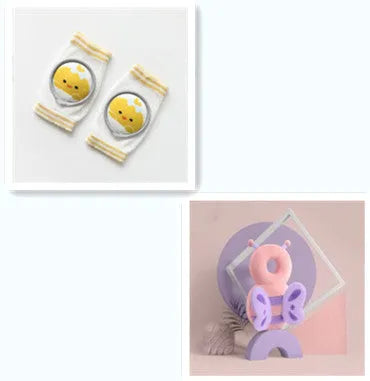 Bébé Genouillères de Bande Dessinée Accessoires Poupée Coudières Bébé D'apprentissage Ensemble