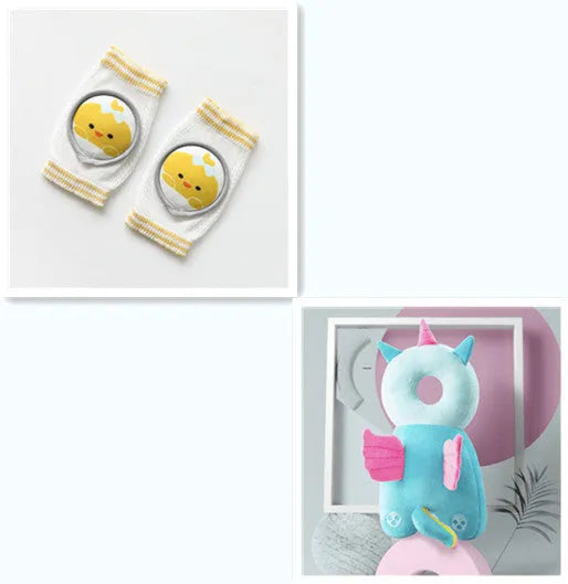 Bébé Genouillères de Bande Dessinée Accessoires Poupée Coudières Bébé D'apprentissage Ensemble