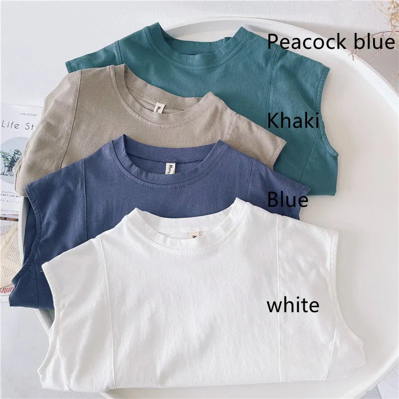 Chaleco De Verano Camiseta Sin Mangas Para Niños Sección Delgada De Verano Para Niños
